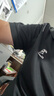 啄木鸟（TUCANO）短袖T恤男夏季时尚百搭polo打底衫舒适透气上衣男装 黑色A 2XL  实拍图