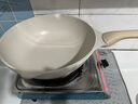 炊大皇  炒锅 麦饭石色不粘锅多功能少油烟炒菜锅平底30cm 电磁炉通用  实拍图