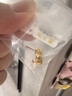 周六福足金999爱心黄金耳钉女耳饰生日礼物计价AA096006 约0.82g 一对 实拍图