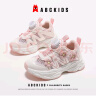 ABC KIDS儿童鞋夏款女童运动鞋可爱旋钮扣小学生单网鞋3242 米/粉色 30 晒单实拍图
