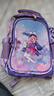 Edison小学生书包1-3年级卡通轻便减负防泼水儿童出游背包 22992-7紫色 实拍图
