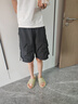 棉致凉感薄款运动工装短裤女夏季速干外穿冰丝宽松显瘦休闲五分裤 1646黑色【高品质23】 M 80-100斤 实拍图