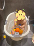 skingcond儿童加厚洗澡桶宝宝泡澡桶小孩可坐式沐浴桶家用婴儿游泳澡盆 【智能感温数显设计】 柠檬黄-小号【0-3岁】 实拍图
