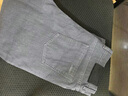 AEMAPE美国苹果进口精梳棉男款牛仔裤商务直筒斜纹休闲长裤春夏薄款透气 灰色 30 2.3尺腰围 实拍图