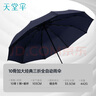 天堂 全自动雨伞三折 10骨加固一键开收易甩干简约晴雨伞 藏青 实拍图