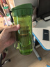 特百惠（Tupperware）茶韵500ML塑料杯男女士学生夏季运动水杯子户外便携大容量 青苔绿 实拍图