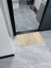 华纱全纯棉浴室防滑地垫子脚垫加厚地巾吸水洗澡防水卫生间地毯酒店 卡其色 75cm*40cm 实拍图
