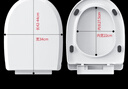 許科 马桶盖通用上下装缓降加厚普通马桶圈坐便器盖子家用老式马桶盖 四垫缓降马桶盖U型（上下装） 实拍图