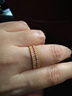 老铺黄金古法手工足金指环 · 和合1号红宝石钻戒 窄边款13号金重约4.8g 晒单实拍图