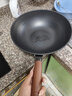 炊大皇 炒锅铁锅 健康无涂层蜂窝纹32cm 家用炒菜锅玄铁XT32CGH 实拍图