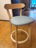 木普森【经典】北欧实木吧台椅高脚凳家用靠背酒吧椅子吧台凳奶茶店前台 定制51-81坐高 颜色留言(不退换) 实拍图