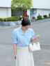 蔻一（Cnoles）包包女包2025女士斜挎包高级感编织纹手提包七夕情人节礼物送女友 米白-新款节日礼物送女生 实拍图