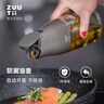 zuutii加拿大油瓶厨房家用自动开合玻璃罐调料防漏重力醋酱油壶 深石灰 实拍图