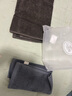 洁丽雅（Grace）新疆长绒棉A类毛巾2条装 纯棉加厚柔软面巾吸水洗脸巾 深灰+深棕 实拍图