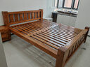 鲁班一木 实木床新中式双人床老榆木全实木简易木床卧室家具婚床尺寸定制 一件床头柜 实拍图