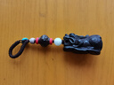 一只小鹿高档紫檀木质汽车钥匙扣挂件平扣葫芦手编织貔貅链男女饰礼品端安 黑檀大款财运貔貅 实拍图