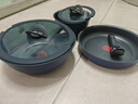 特福（Tefal）锅具套装百变锅铸铝可拆卸煎炒锅六件套午夜郁金香蓝【带硅胶铲】 实拍图
