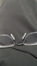 依视路（ESSILOR）男女款商务超轻镜框可配依视路镜片光学近视定制防蓝光平光眼镜 金属-全框-2130DG-枪色 镜框+依视路A4防蓝光1.60现片 实拍图