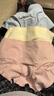 蕉内（Bananain）银皮3系女士内裤纯棉抗菌里贴条纹透气中高腰少女无痕三角裤3件 【中腰】雾蓝+清夕+麦粉 3条 M 实拍图