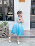 蓓然美（BeiRanMay）爱莎公主裙2025艾莎裙子六一儿童演出服生日礼物洋气泡泡袖网纱裙 公主裙+披风+皇冠+魔法棒 120 （建议身高105-113CM) 实拍图