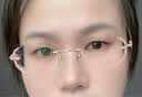 镜邦钻石切边无框近视眼镜女素颜镜框高颜值可配防蓝光有度数1.60MR-8 实拍图