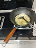 京严炒锅章丘款铁锅无涂层炒菜不粘锅家用精铁锅具燃气电磁炉用已开锅 【通用款】正宗老式铁锅+盖+铲 32cm 百年工艺｜传统铁锅｜健康不沾 实拍图