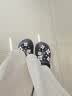 SMFKX CROCS 联名款 明星同款时尚休闲百搭厚底增高透气洞洞鞋拖 黑钻石 37-38 实拍图