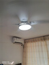 奥克斯风扇灯大尺寸静音家用吸顶一体铁艺客厅餐厅饭2025年新款吊扇灯 吸顶52寸白色-变频-(双控)48W 实拍图