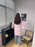 波司登2025新款羽绒服女款中长款90绒商场同款运动休闲外套B250246064DS 桃色|1409 M 165/88A 实拍图