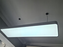 毅胜 led办公室吊灯长条灯车间工作会议室灯具商场超市网吧工程条形灯 银1200*300配LED 56W 实拍图