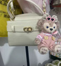 CHARLES&KEITH鳄鱼纹凯莉包手提斜挎婚包包女包生日礼物CK2-50270880-1 Ivory象牙色 S 实拍图