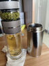 格亚（GEYA）抗菌纯钛茶水分离杯 纯钛保温杯钛杯抑菌杯温显泡茶杯子水杯定制 实拍图
