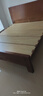 惠寻 京东自有品牌 床新中式全实木实木床1.5米单人床1.8米x2米双人床 床+环保棕垫+床头柜*2 1500mm*2000mm框架结构 实拍图
