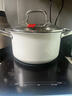 康巴赫（KBH）汤锅不锈钢0无涂层宝宝辅食锅奶锅煮炖锅煲汤煮面锅燃气灶电磁炉 304不锈钢汤锅 22cm 实拍图