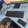罗技（Logitech）MK120 键鼠套装 有线键鼠套装 办公键鼠套装 电脑键盘 USB即插即用 全尺寸 黑色 实拍图