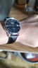 冠琴（GUANQIN）瑞士认证手表男士机械表 超薄简约中学生男表 精钢商务绅士名表 罗马黑皮本黑 实拍图