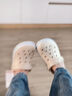 crocs卡骆驰洞洞鞋贝雅卡骆班轻便耐磨一脚蹬休闲鞋|205089 冬日白/彩色-1LI 37 /38(230mm) 实拍图