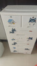 纳份爱加大加厚卡通抽屉式收纳柜婴儿童衣柜塑料储物柜玩具整理柜五斗柜 60面宽高冷哈哈（加厚顶层带锁） 六层 实拍图