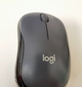 罗技（Logitech）M220 轻音鼠标 无线鼠标 办公鼠标 对称鼠标 带无线微型接收器 灰黑色 实拍图
