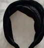 羡苡宽边遮白发发箍神器黑色头箍带齿防滑透气百搭发带外出发卡发饰高 金丝黑色-遮白发发箍 实拍图