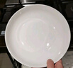 洁雅杰陶瓷盘家用白瓷盘子9英寸中式釉下彩餐盘菜盘汤盘 2只装 新骨瓷 实拍图