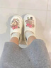 恬饰洞洞鞋女款夏季增高沙滩高跟松糕厚底包头拖鞋外穿2025新款白色 白色【小熊】跟高约3CM 38-39 【适合37-38码】 实拍图