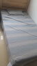 斐皇纯棉老粗布床单单件加厚全棉可裸睡学生宿舍单人凉席被单双人家用 淡雅【原棉粗布】 150*230cm床单+枕套1只 实拍图