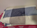 夏季法兰绒毯子夏天盖毯午睡毛巾小被子垫床单人薄款空调珊瑚毛毯 方格-牛奶绒 200x230cm 【双人毯】 实拍图