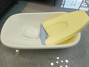 MYKODA婴儿洗澡盆新生婴儿洗澡浴盆婴儿澡盆0-3岁可坐躺新生儿童用品 【成长发育全程推荐】香草浴盆+枕头+海绵 实拍图