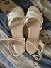 2025新款夏季凉鞋女士时尚外穿平底牛筋软底防滑孕妇凉鞋女妈妈鞋 米白色 40 实拍图