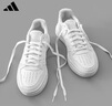阿迪达斯（adidas）男女鞋板鞋冬季皮面防泼水小白鞋百搭运动休闲鞋 亮白 42 实拍图