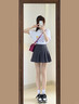 浪莎百褶裙女秋季2025新款高腰显瘦学院风a字半身裙小个子jk西装短裙 实拍图