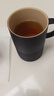 万仟堂（Edenus）陶瓷茶杯 简约办公杯带盖创意水杯送男友茶水分离杯 望杯 实拍图