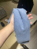 京东京造 138g加厚阿瓦提长绒棉毛巾 加大抗菌纯棉洗脸毛巾 单条 蓝色 实拍图